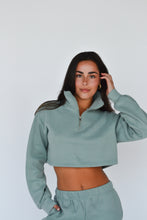 Load image into Gallery viewer, Mint Green Quarter Zip
