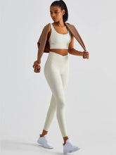 Load image into Gallery viewer, Cross Over High Waist Leggings in Ivory
