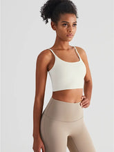 Load image into Gallery viewer, Cami Sports Bra Top in Ivory

